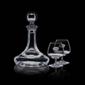 30 Oz. Elegance Decanter w/ 2 13 1/2 Oz. Brandy Glasses